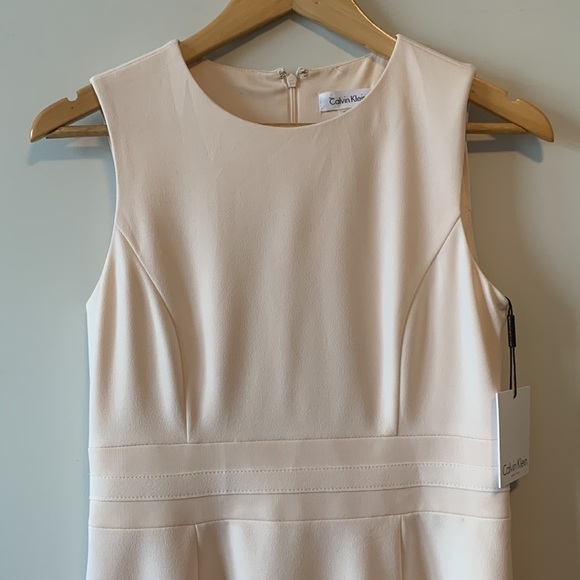 NEW! Calvin Klein Fit & Flare Petite Pink Evening Dress Size 6P - Picture 4 of 17